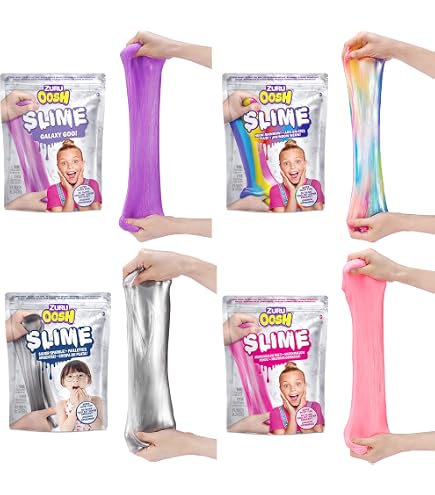 Amazon.com: Oosh Slime Large Foilbag 800g (Silver) by ZURU, Gooey